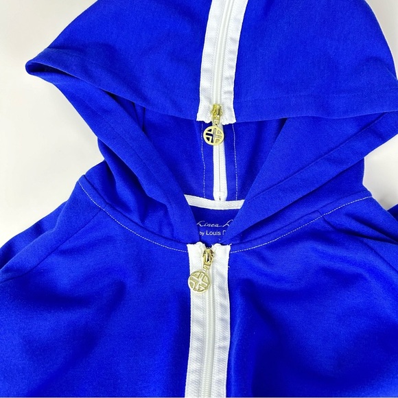 Linea Leisure by Louis Dell’Olio Size XL Zip Front Jacket‎ w/ Hood Blue - Picture 5 of 14